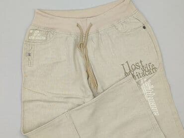 joggery lniane damskie: Spodnie damskie, rozmiar S — 1