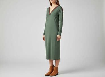 sukienki khaki na wesele: Pretty Girl, Sukienka damska, rozmiar L — 6