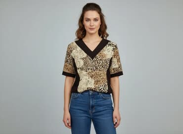 bluzki z printem: Bluzka damska, rozmiar M — 6