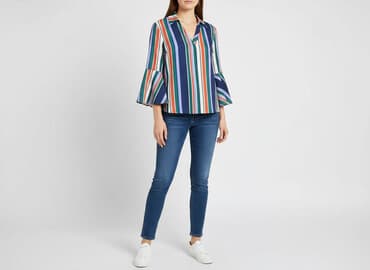 bluzka w paski pepco: Primark, Bluzka damska, rozmiar L — 7