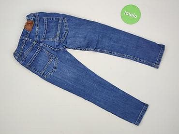 moda bluzki: Spodnie jeansowe, F&F, 8 lat, 128, stan - Bardzo dobry — 3