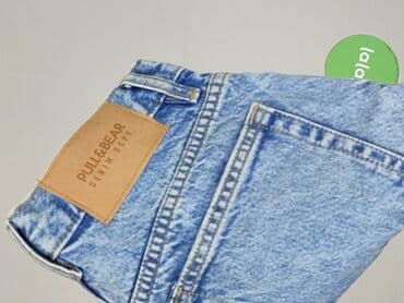 spodenki jeansowe z wysokim stanem pull and bear: PULL&BEAR, Szorty damskie, rozmiar XS — 5