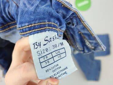 spodnie z dziurami wysoki stan: Jeansy damskie, M — 4