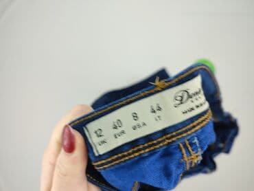 wide leg jeans: Jeansy damskie, rozmiar M — 4