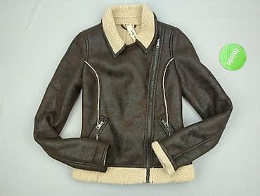 kurtka kozuszek: Kurtka skórzana damska, rozmiar 2XS — 2