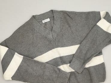 sweter w paski z serduszkiem: MNG, Sweter damski, M — 1