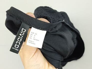 czarna sukienka z rozszerzanymi rękawami: Divided, Women`s dress, size S — 5