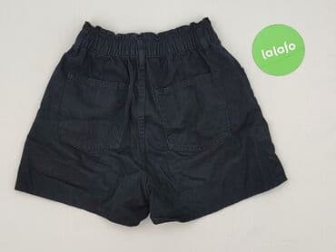 krótkie spodenki z wysokim stanem czarne: Sinsay, Szorty damskie, rozmiar 2XS — 3