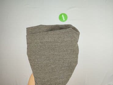 szare szerokie jeansy: Spodnie materiałowe damskie, rozmiar L — 5