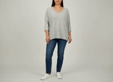 koszulki damskie z dekoltem v: T-shirt damski, rozmiar XL — 1