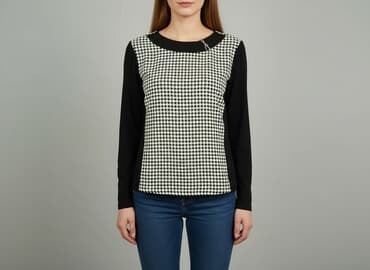 eleganckie bluzki czarne: Bluzka damska, rozmiar S — 5