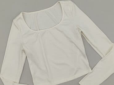 biala bluzka z dlugim rekawem: Bluzka damska, rozmiar S — 1