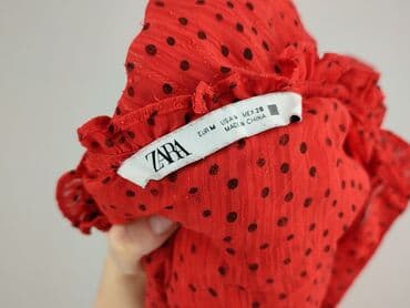 czerwona sukienka midi zara: Zara, Sukienka damska, rozmiar M — 4