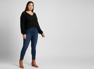 sukienki sweterkowe damskie allegro: Sweter damski, rozmiar 3XL — 1