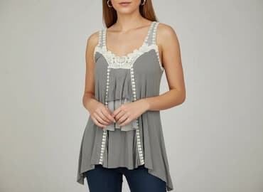 tanie bluzki damskie hurtownia allegro: Awear, Tunika damska, rozmiar L — 6