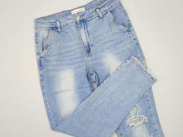 jeansy z asymetrycznym zapieciem: Re-Dress, Jeansy damskie, rozmiar XL — 1