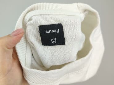 bluza biała sinsay: Sinsay, Bluza damska
, rozmiar XS — 4
