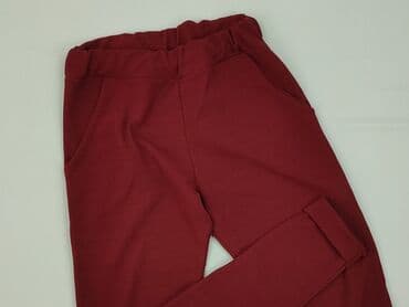 jeansy bordowe damskie: Spodnie materiałowe damskie, rozmiar M — 1