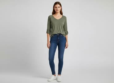 bluzka dekolt w serce: Bluzka damska, rozmiar S — 5