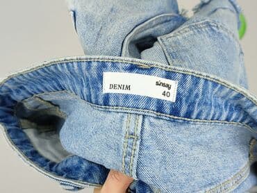 moda męska krótkie spodenki: Denim, Szorty damskie, rozmiar M — 4