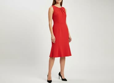 czerwona sukienki wieczorowa: QUIOSQUE, Sukienka damska, rozmiar S — 1