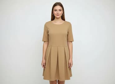 cienka sukienka i kozaki: Women`s dress, size S — 1