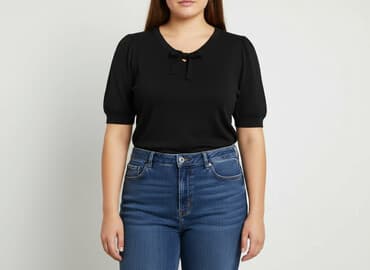 sweter piórkowy na drutach: Collectif, Bluzka damska, rozmiar 3XL — 6