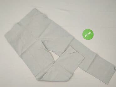 szare szerokie jeansy: Spodnie materiałowe damskie, rozmiar S — 3