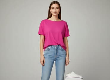 stradivarius top gorsetowy: Stradivarius, T-shirt damski, rozmiar L — 1
