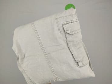 biale szerokie jeansy: Szorty dla mężczyzn, rozmiar L — 6