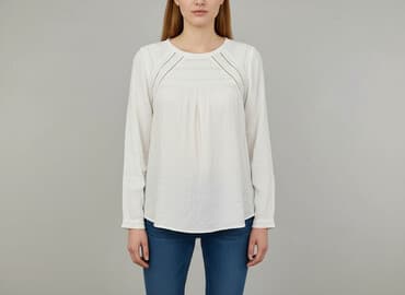 biala bluzka na dlugi rekaw: Culture, Bluzka damska, rozmiar M — 1