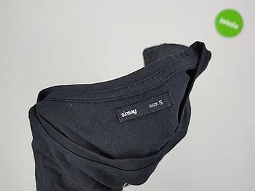 czarne bluzki basic: Sinsay, T-shirt damski, rozmiar S — 4