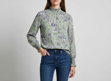 cropp koszula w koty: Gina Tricot, Bluzka damska, XS — 7