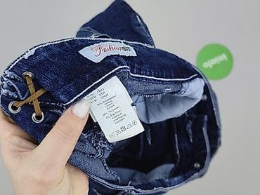 jeansy patchworkowe: Spodnie 3/4 damskie, rozmiar M — 5