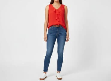 bluzki z dlugim rekawem basic: TXM, Bluzka damska, rozmiar M — 7