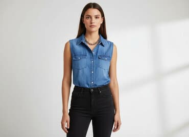 koszula niebieska hm: Anti Blue, Koszula damska, rozmiar XS — 6