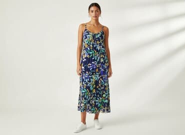 zwiewna sukienki na wesele maxi: Sukienka damska, rozmiar S — 5