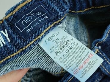 sukienka next 104: Spodnie jeansowe, Next, 7 lat, 122, stan - Idealny — 4