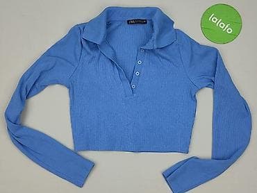 bluzki basic w paski: Zara, Damska koszulka polo, rozmiar S — 2