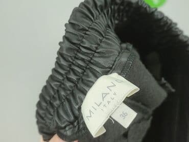 legginsy eko skóra matowe: MILANO ITALY, 3/4 Trousers for women, S — 5