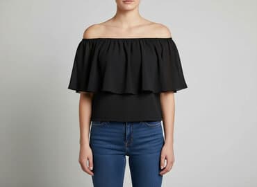 bluzka z odkrytym ramieniem allegro: Bluzka damska, rozmiar S — 7