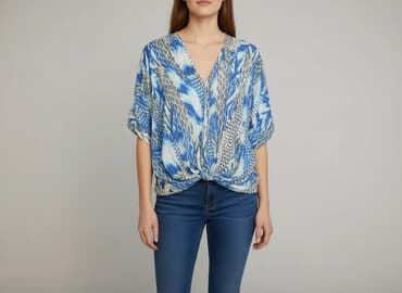 bluzki ludowe biale: Bluzka damska, rozmiar L — 6