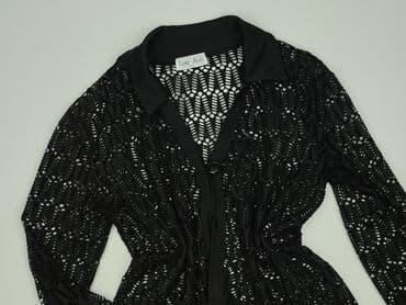 sweter z tiulowymi rękawami: Kardigan damski, rozmiar M — 1