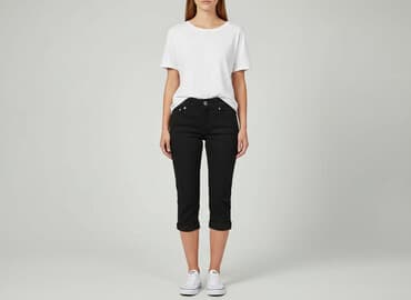 dżinsy z wysokim stanem czarne: Jeansy damskie, rozmiar 2XS — 1