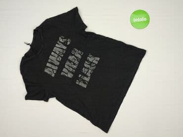 czarne t shirty basic: Sinsay, T-shirt damski, rozmiar XS — 2
