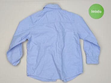 odder side koszula: Shirt 3-4 years, condition - Very good, pattern - Without pattern, color - Blue — 3