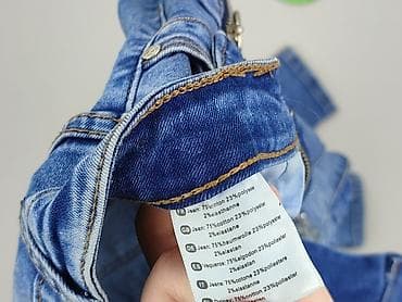 botki na platformie zara: DENIM JEANS, Jeansy damskie, rozmiar S — 7