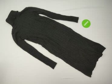 czarna sukienka i szary sweter: Sukienka damska, rozmiar M — 3