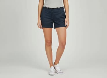 granatowe krótkie spodenki: Szorty damskie, rozmiar M — 6