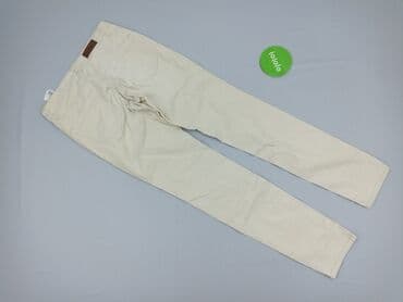 jeansy straight stradivarius: H&M, Material trousers for women, size S (EU 36) — 3